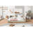 Upholstered Platform Bed, PU Leather