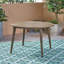 La table carrée en bois de 45,96 po, finition grise, pièce d'extérieur polyvalente grise, ajoute du charme à votre espace-2015890599