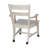 Neven Unfinished Solid Wood Armchair with Casters