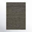 Tapis gris en laine tissé à plat à la main de couleur unie Asta-1476635265