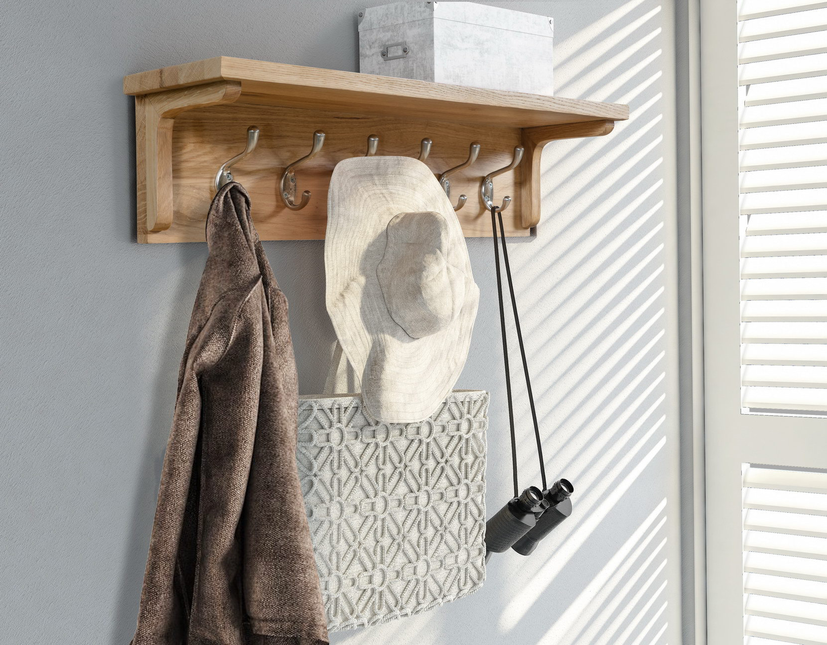 Gracie Oaks Hatcher Wall Mounted Coat Rack & Reviews | Wayfair.co.uk