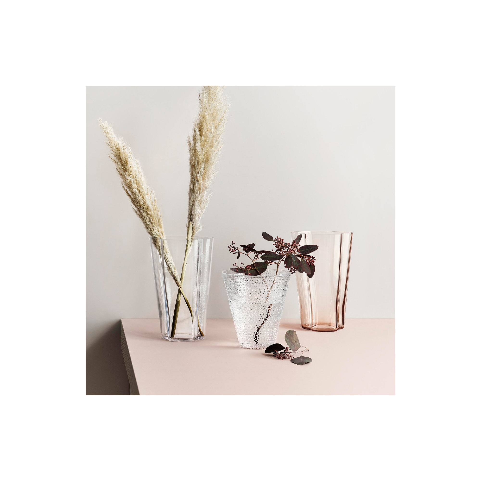 Aalto 8.66" Glass Table Vase, Clear