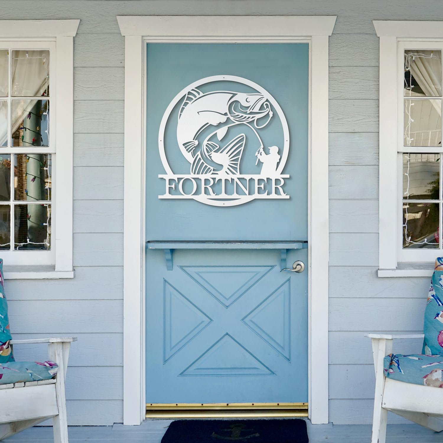 SIGNLEADER Custom Metal Name Sign Metal Wall Accent Personalized Gift ...