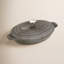 Staub Cast Iron 9-inch x 6.6-inch Oval Covered Baking Dish-11998130
