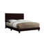 Lit plateforme ajustable rembourré avec tête de lit capitonnée à boutons, structure de lit moderne en lin et similicuir, gris, grand-1754542001-1754542012