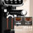 20Bar Slim Vertical Espresso Machine With Milk Frother, Built-In Cup Warmer, 43 Oz Detachable Tank, For Rich Espresso, Americano, Latte, Compact Space-Saving Design, Screen Button,Black