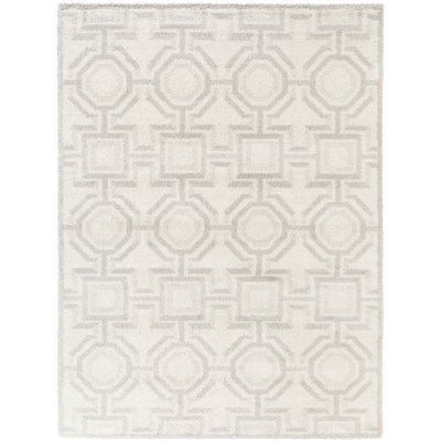 Eos Grey/Cream Modern Trellis Area Rug