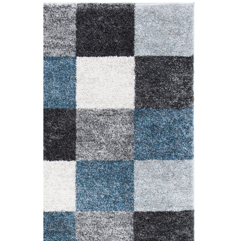 Geometric Indoor Rug, Square 6'7"