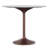 Osborne 36"W Genuine Marble and Iron Contemporary Dining Table with Pedestal Base