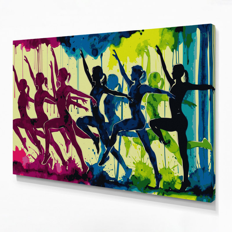 Art mural rouge sur toile, H 11 po x l 14 po