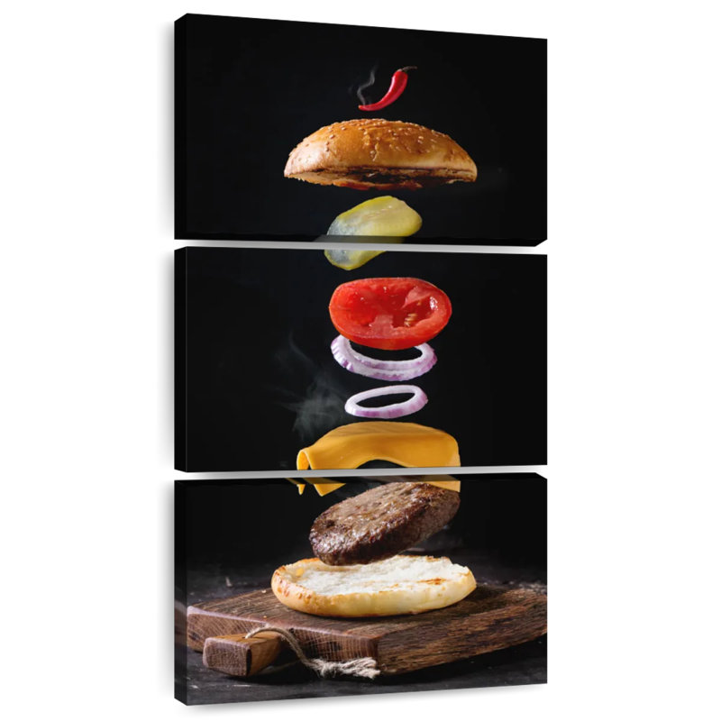 Burger, 32" H x 15" W