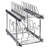 Pan and Pot Rack, 2-Tier Expandable Pull Out Under Cabinet Organizer