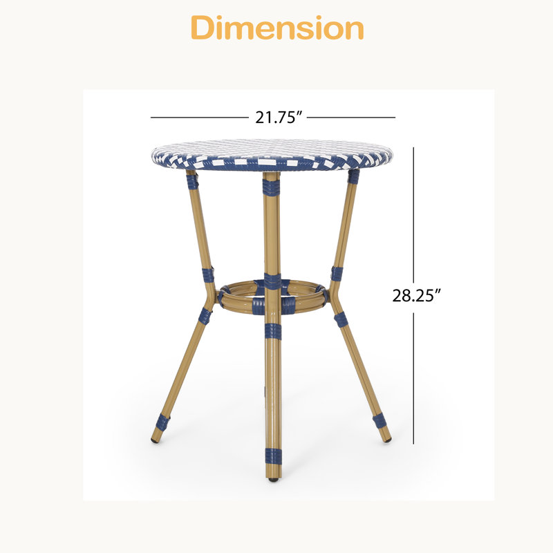 FRENCH BISTRO TABLE ,MODERN STURDY STRUCTURE