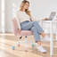 Chaise de bureau à domicile avec tissu en laine d'alpaga haut de gamme-1386789294