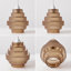 15.5 cm H Novelty Glass Lamp Shade