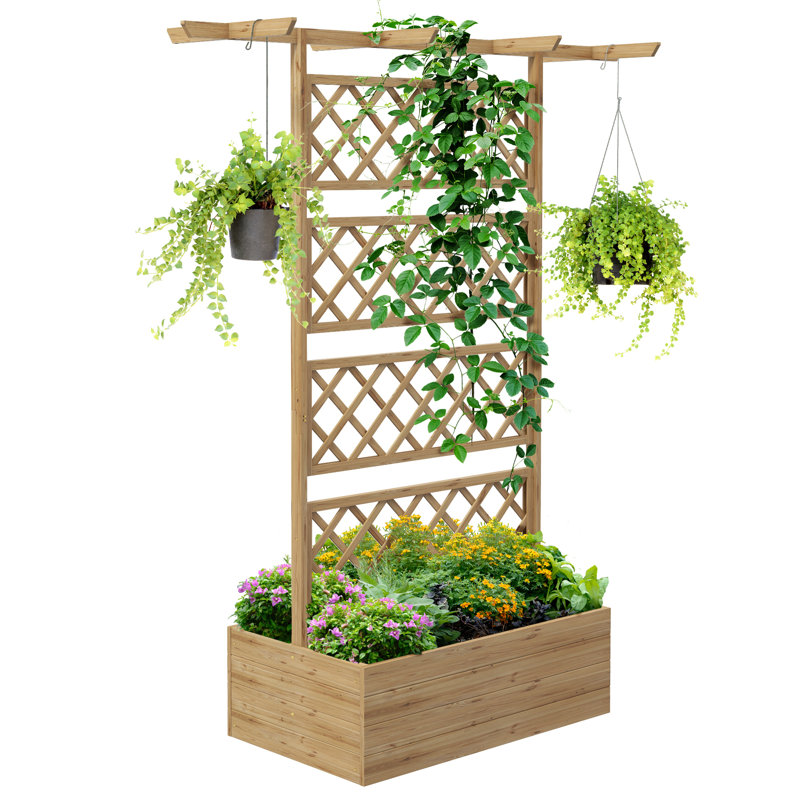 Brilen Wood Vertical Garden, Natural Wood