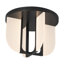 Anders 17-in Black dimmable LED Semi-Flush Mount