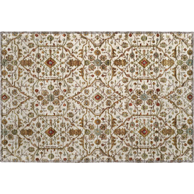 Premium Machine Washable Ducote AMF1130 Global Rug