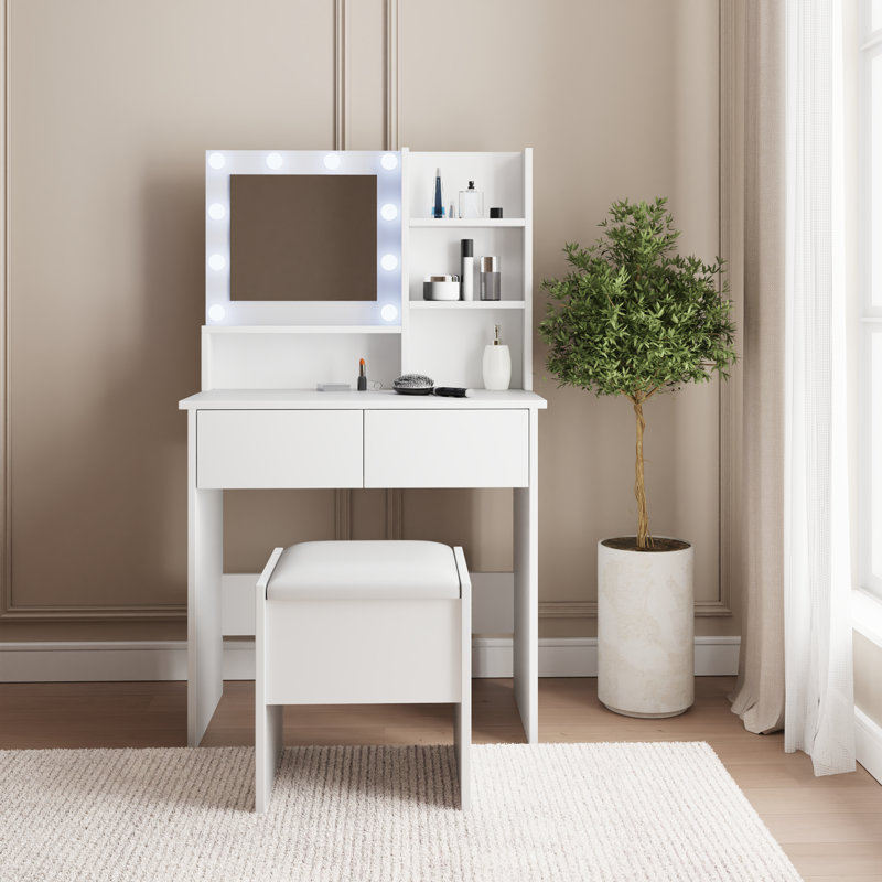Rajah Dressing Table with Mirror