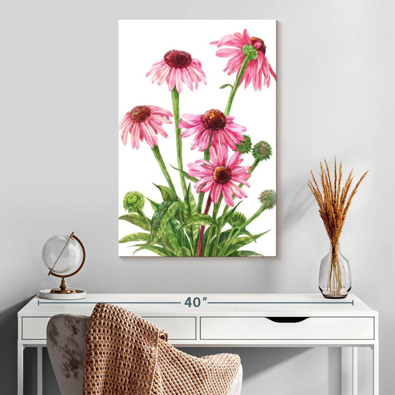 Harnek Echinacea Flower Cluster, 30" H x 20" W