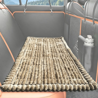 Rear Seat Pet Car Mat Waterproof Protector Cover for Vehicle Back Seat with Anti Slip Design for Dogs and Cats