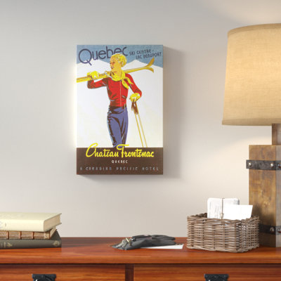 « québec ski centre », publicité sur toile tendue