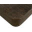 Table basse Landon avec revêtement contemporain en laiton estampé sur bois massif