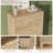 31.5" Wide 5-Drawer Dresser with Gold Handles & Fluted Front-86096104