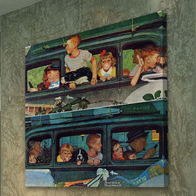 Coming and Going by Norman Rockwell - 1 Piece Wrapped Canvas Painting