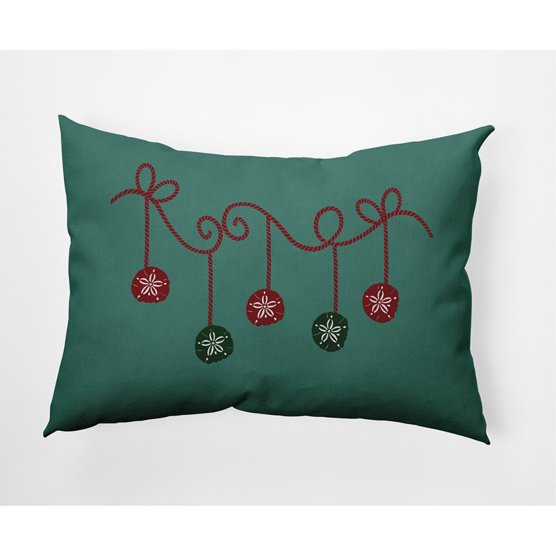 Coussin intérieur / extérieur Coastal Christmas, Menthe