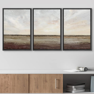 Paysage minimaliste, peinture à l'aquarelle pastel, paysage champêtre, formes abstraites, art moderne