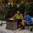 Bayala Rectangle Steel Propane Smokeless Fire Pit Table with Hidden Fuel Tank-1676398809