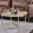 Tray Style Top Round Coffee Table