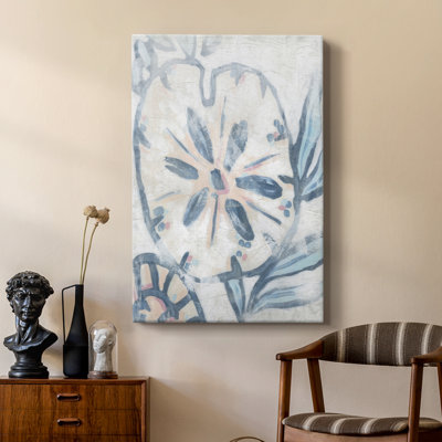 Beach Shell Fresco I -Custom Wrapped Gallery Cavas