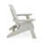 Dark Gray Adirondack Chair – Sturdy HDPE Poly Lumber For Poolside-1588888220