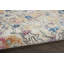 Tapis floral tissé à la machine 9 pi x 12 pi crème