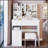 37-Inch Vanity Table With Extra Large Sliding Mirror, Multi-Layer Storage, And Cushioned Stool For Large Spaces-670917313