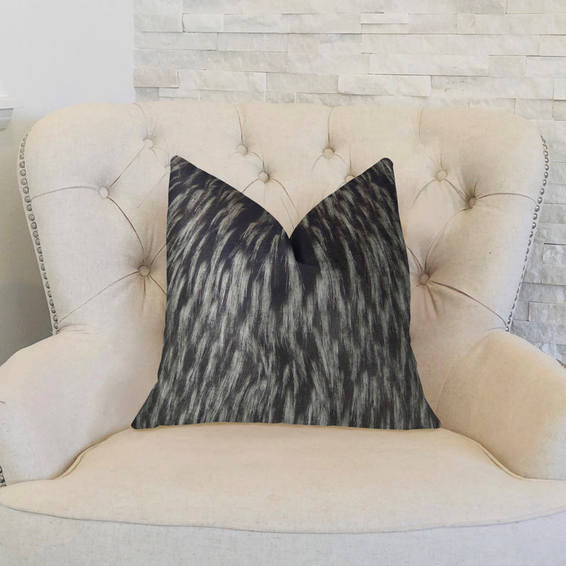 Coussin de luxe fabriqué à la main Wolf lover, 20 po x 20 po, Coussin décoratif