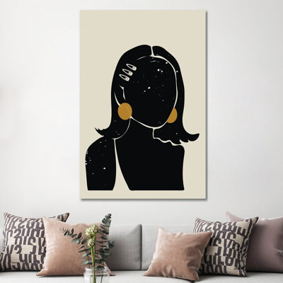 Black Hair No. 16 - Print on Canvas