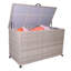Ebern Designs 157 cm W 826 L Wicker Deck Box with Wheels-1563311967