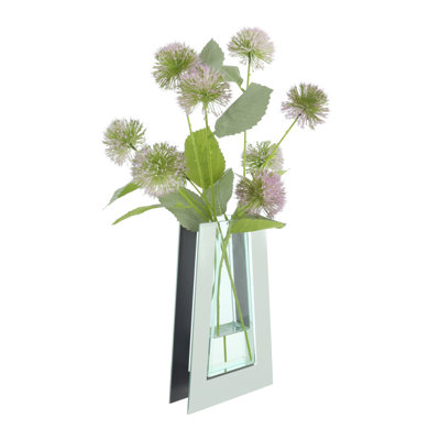 Thistle Arranged in a Mirror Glass Vase