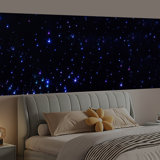 White & Blue LED Star Backdrop