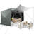Starry Sky Top, Camping Outdoor Gazebo with Mesh Windows&Sidewalls-104885078