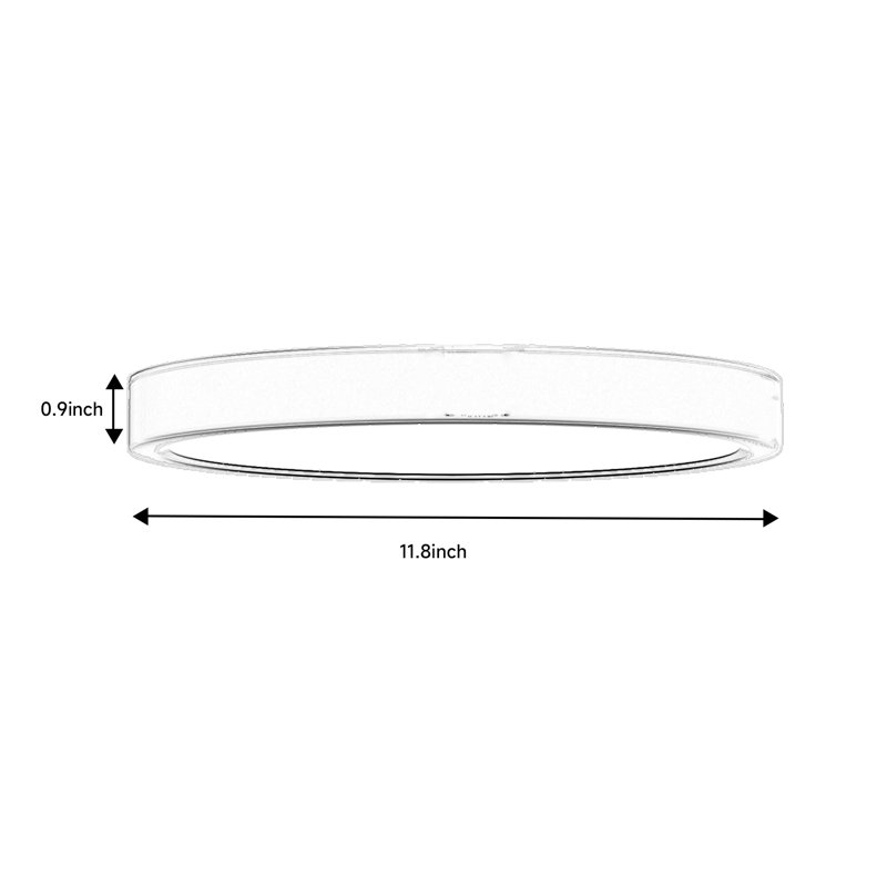 Plafonnier encastré en acrylique Deontee, White, 6000K 