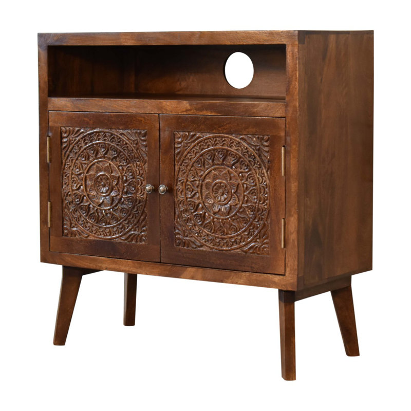 Tidaholm Solid Wood 2 - Door Rectangle Accent Cabinet