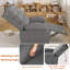 Fauteuil inclinable en lin de 34 po avec massage et chauffage