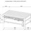 Table basse et d'appoint 2 places, fini vieilli, design rectangulaire, bois d'ingénierie, tiroir de rangement pour arrangements floraux, placage de pin, peluches
