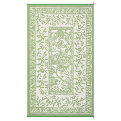 Tapis d'extérieur en plastique paille imperméable, réversible, léger et pliable avec sac portable - résistant aux rayons UV, idéal pour la cour, la plage et le pont