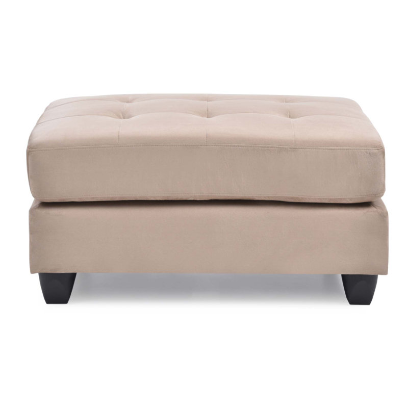Repose-pieds Malone G634O - Confortable, multifonctionnel, design classique avec coins confortables en moka