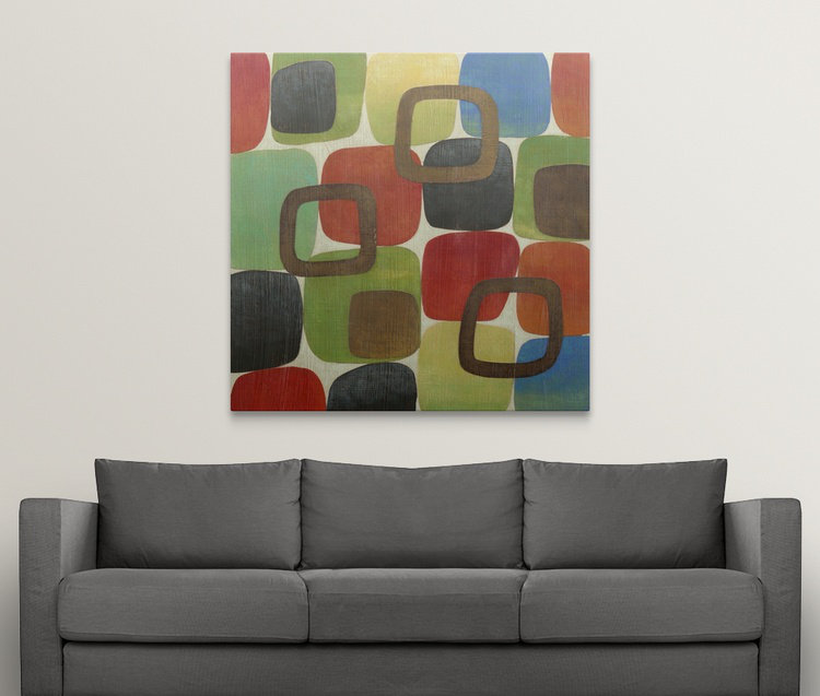 Brittony «Revisserie II», reproduction d'art, H 8 po x l 8 po x P 1,5 po, Toile